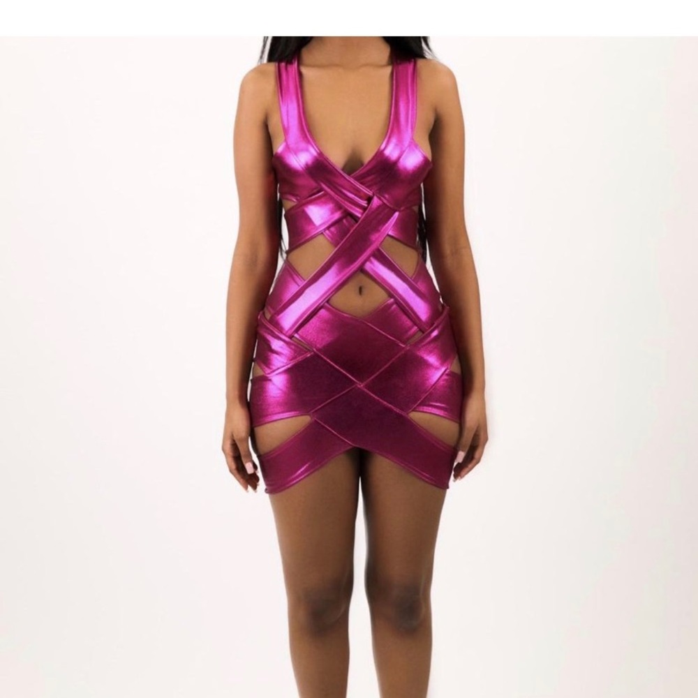 Pink Grayscale dress